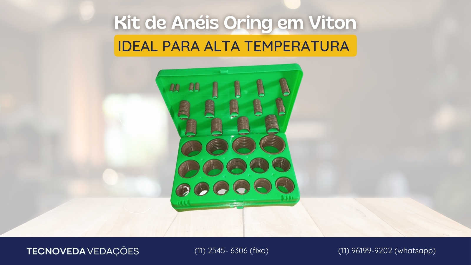 Kit de Aneis Oring em Viton