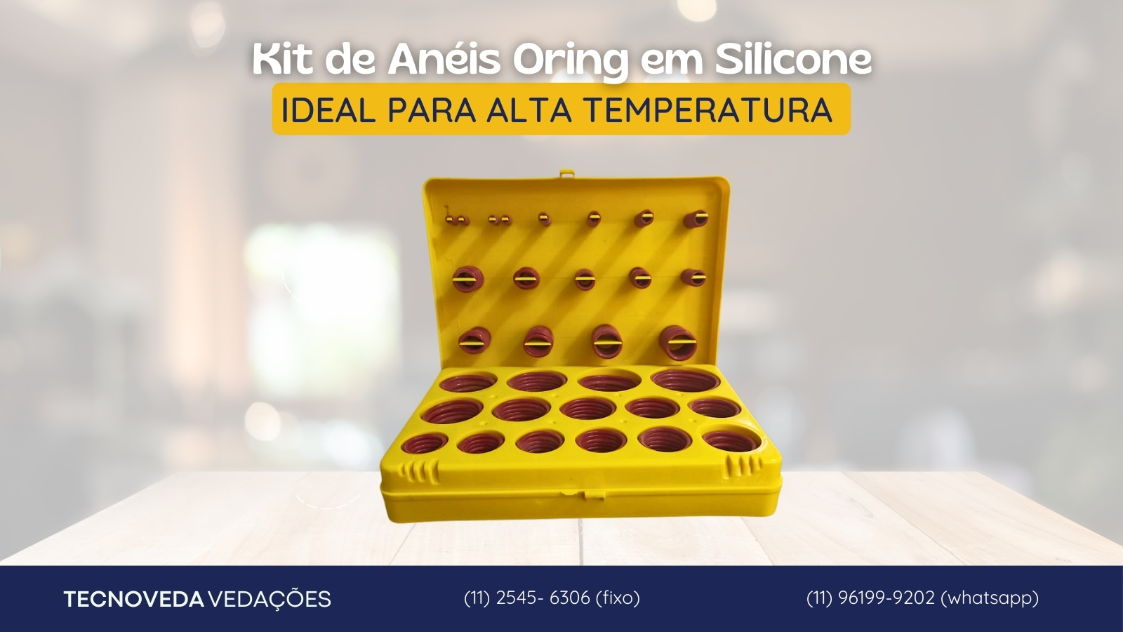 Kit Aneis Oring Silicone